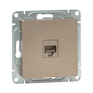 Механизм розетки RJ45 (cat5), шампань Эпика EKF UP1-SOC-RJ45-5