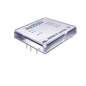 RP60-2415SG, Преобразователи постоянного тока в постоянный с изоляцией 60W DC/DC 1.6kV REG 2:1 18-36Vin 15Vout