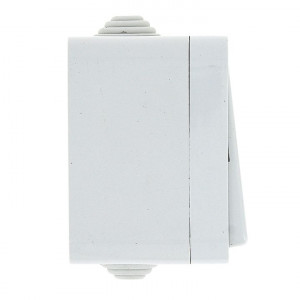 Прага Кнопка звонка 1-клавишная 10А IP44 белая EKZ10-026-10-44