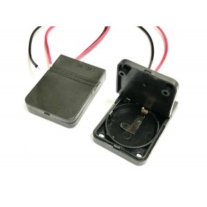 122-0110-GR, Держатели для плоских круглых батарей CR2032 Holder With Switch