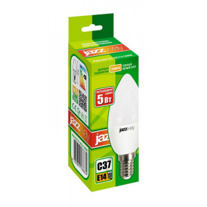 Лампа светодиодная PLED-ECO 5Вт C37 свеча матовая 3000К тепл. бел. E14 400лм 230В 50Гц 1036834A