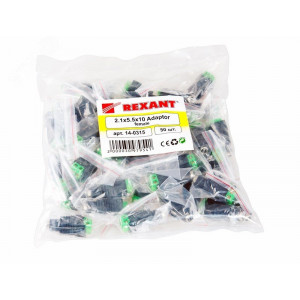 Разъем питания DC гнездо 2,1х5,5 с клеммной колодкой 14-0315, Переходник питания угловой