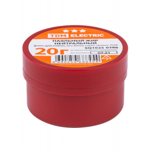 Флюс для пайки, паяльный жир нейтральный, 20 г, банка, серия "Алмаз" SQ1025-0386