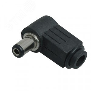 Разъем питания DC штекер 2,1х5,5мм угловой 14-0312