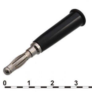 10-0068 A BLACK, Штекер 10-0068 b чёрный, под пайку