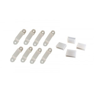 Комплект креплений для ленты светодиодной PLS PRO 2835/168-24В (8клипс+4заглушки) 5039650