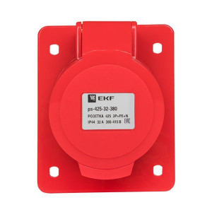 Розетка скрыт. уст. 32А 380В 3P+РЕ+N IP44 (425) ps-425-32-380
