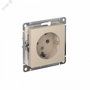 Розетка AtlasDesign 16А с заземл. механизм песочн. SE ATN001243