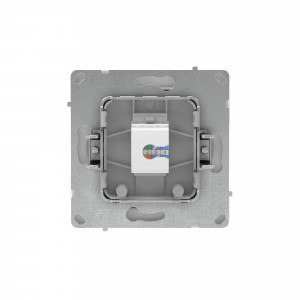 Компьютерная розетка RJ-45 без шторки, кат.5е одинарная, KANT, белый песок 7010663