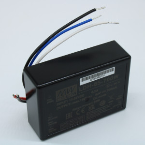 LDH-65-700W, DC/DC LED повышающий, вход 9.5…32В, выход 12.5…80В/0.7А, КПД до 95%, DIMM, 75x53x22.7мм, проводные выводы, -40…50/60°C, пластик