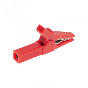 Зажим «крокодил» для тестера 15 А 53 мм гнездо «banana» 16-0033, Зажим 