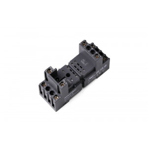 Колодка для реле SKB08-E, Колодка для реле, 2 группы переключающих контактов, винтовая фиксация провода, монтаж на DIN рейку, 300V, 12A, для реле серий: RKE, с возможностью установки (поставляется отдельно): пластик. фикс. SK36F, марк. шильд. SK4P, модуль AMD