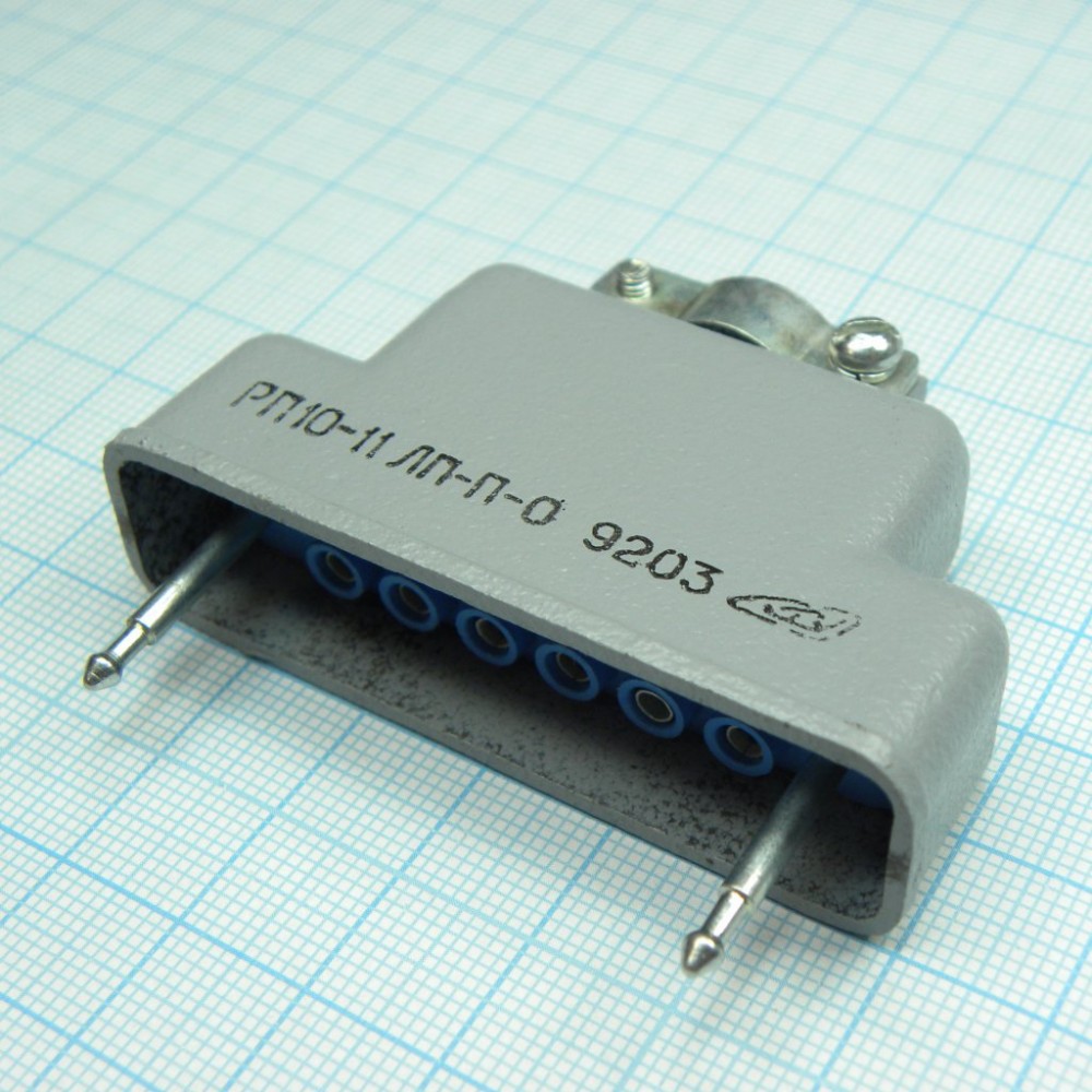 Изображение товара РП10-11 ЛП П-О низкочастотный соединитель прямоугольный внутренний монтаж