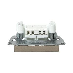 Механизм выключателя, одноклавишный, кнопочный, шампань Эпика EKF UP1-SWC-13