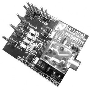 LM4985TMEVAL, Средства разработки интегральных схем (ИС) аудиоконтроллеров  LM4985 EVAL BOARD