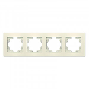 Рамка 4-м Афина универс. сл. кость (ivory) A0046-I