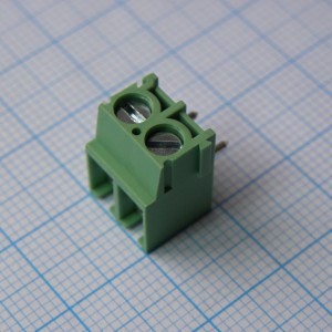 DG302R-5.0-02P-14-00A(H), Винтовой клеммный блок с защитой провода, 2 контакта. Серия DG302R-5.0