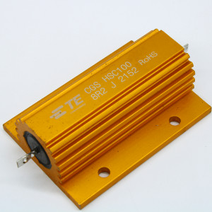 4-1625999-9, Резистор постоянный проволочный 100Вт 8.2Ом ±5% ±50ppm/°C алюминиевый корпус аксиальный