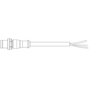 2273034-1, Кабели для датчиков / Кабели для приводов 5pos PUR 1.5m M12 strt plug pig A