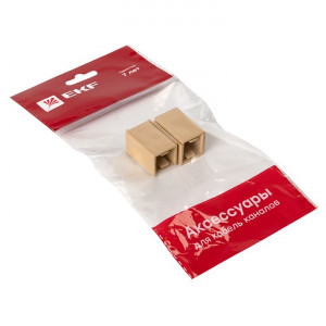 Соединитель (16х16) (4 шт) светлое дерево EKF-Plast