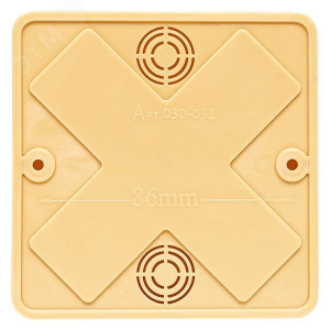 Коробка разветвительная KMP-030-032 (100х100х28) светлое дерево PROxima plc-kmr-030-032-s