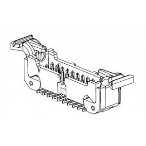 45208-220230, Проводные клеммы и зажимы 8P, .050" Pitch HDR SMT, 30Au, LATCH