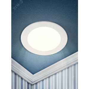 LED 1-24-4K Светильник светодиодный круглый LED 24W 220V 4000K (20/180) Б0019460