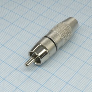 RP-212N/B(DW), RCA штекер кабельный, разъем типа "тюльпан" (черн.)
