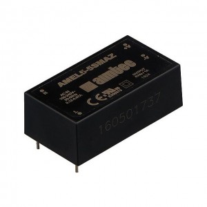 AMEL5-5SEMAZ, AC/DC, 5Вт, вход 90…264В, выход 5В/1А, изоляция 4000В AC, КПД 74%, максимальная емкостная нагрузка не более 1100мкФ, 51.5x28x17.8мм, -40…80°C, пластик