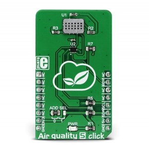 MIKROE-3056, Инструменты разработки многофункционального датчика Air Quality 5 click