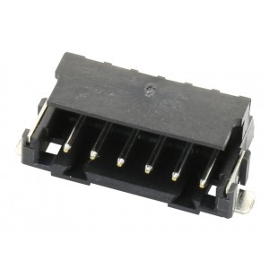 292173-6, Соединитель защищенный 6 контакт(-ов) 2мм луженый угловой для поверхностного монтажа лента в коробке
