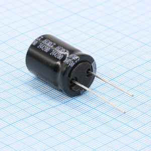 HE450M220J22TKKKS00R, Конденсатор алюминиевый электролитический 22мкФ 450В ±20% радиальный (16х22)мм 105°C