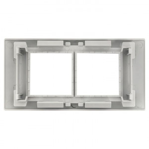 Рамка+суппорт 4 модуля (2 поста) для парапетного кабельного канала EKF C-Line