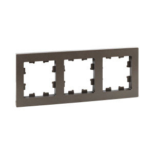 3 - местная рамка, мокко, пластик Эпика EKF UP1-FPM-03