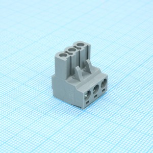 BCP-500- 3 GY, Разъемы для печатной платы, номинальный ток: 12 A, расчетное напряжение (III/2): 320 В, номинальное сечение: 2,5 мм?, полюсов: 3, размер шага: 5 мм, тип подключения: Винтовой зажим с натяжной гильзой, цвет: сигнальный серый