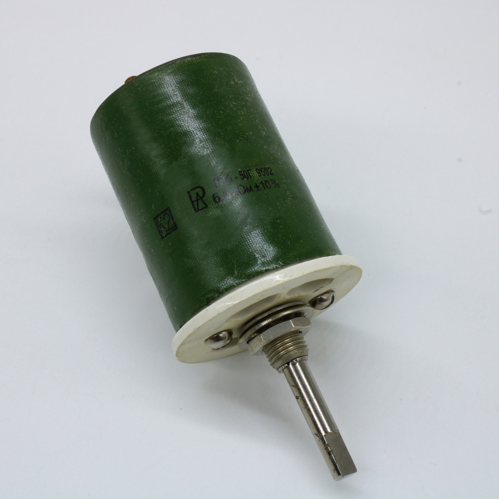 Изображение товара Резистор переменный проволочный ППБ-50Г 6.8К 50Вт России