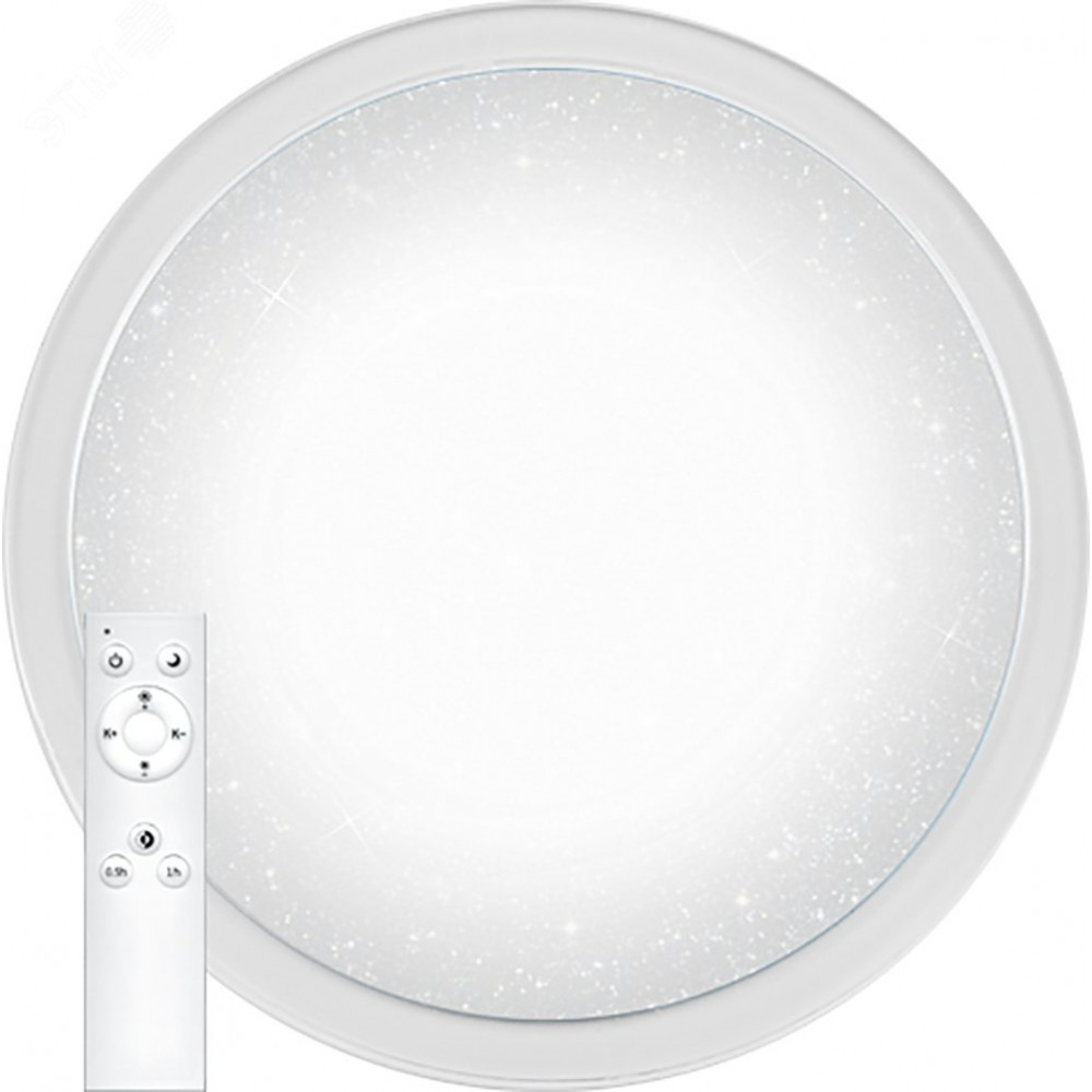 Изображение товара Светильник светодиодный круглый матовый с эффектом Звездного неба 36W регулировка 3000-6500K