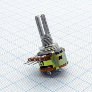 S16KN1-B 10K L20KC, Резисторы регулировочные однооборотные(300 °),с выключателем. Предназначены для работы в электрических цепях постоянного, переменного и импульсного тока.