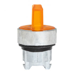 Исполнительный механизм переключателя ХB4 желтый на 3 положения возвратный без фиксации, с подсветкой с короткой ручко IP65 EKF XB4BD3L-Y-65