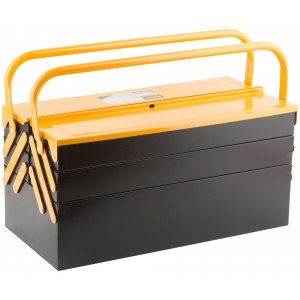 Ящик для инструмента металлический с 4-мя раздвижными отделениями 420х200х200 мм 65679