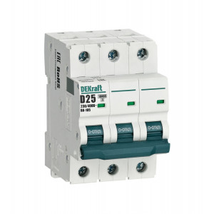 Автоматический выключатель 3P 25A х-ка D ВА-105 10кА C2 13227DEK