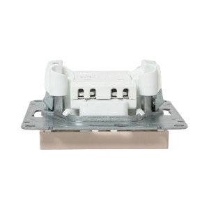 Механизм выключателя, одноклавишный, с подсветкой, кремовый Эпика EKF UP1-SWI-14