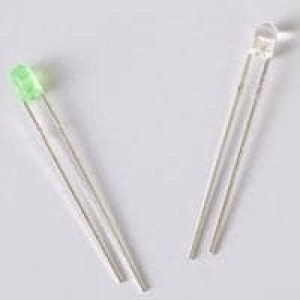 3SGC-F, Стандартные светодиоды - Сквозного монтажа LED Thru-Hole 3mm Super Green 568 nm