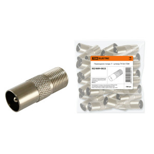 Переходник гнездо F - штекер TV б/п SQ1809-0022
