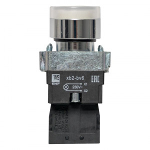 Кнопка BA21 с подсветкой 230В белая NO PROxima xb2-bw21-230