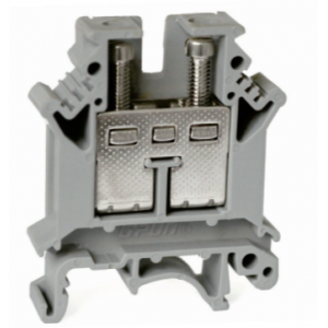 Проходная клемма UKJ-16, Проходная клемма, тип фиксации провода: винтовой, номинальное сечение: 16 мм кв., 101A, 800V, ширина: 12,2 мм, цвет: серый, тип монтажа: DIN35