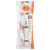 Удлинитель 5х3м с заземл. 10А IP20 UX-5es-3m ПВС 3х0.75 с выкл. Б0035757
