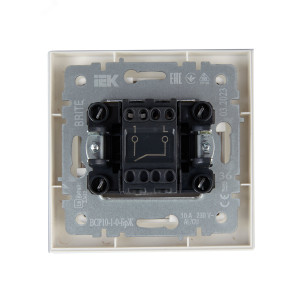 BRITE Выключ. 1-кл. 10А в сб. ВСР10-1-0-БрЖ жемч. BR-V10-0-10-K36-F