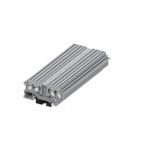 Проходная клемма 215903, Проходная клемма, с разрывом цепи, 4 точки подключения, тип фиксации провода: пружинный, номинальное сечение: 1,5 мм кв., 18A, 800V, ширина: 4 мм, цвет: серый, тип монтажа: DIN35