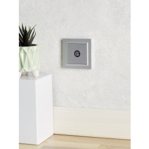 BRITE Розетка TV проходная РТВ10-0-БрА алюминий BR-A10-P-K47